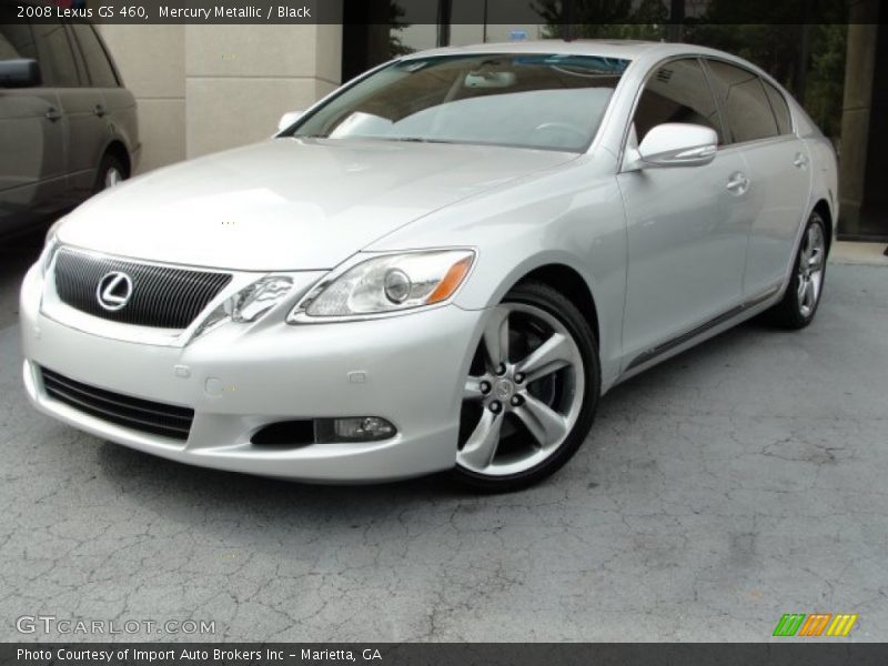 Mercury Metallic / Black 2008 Lexus GS 460