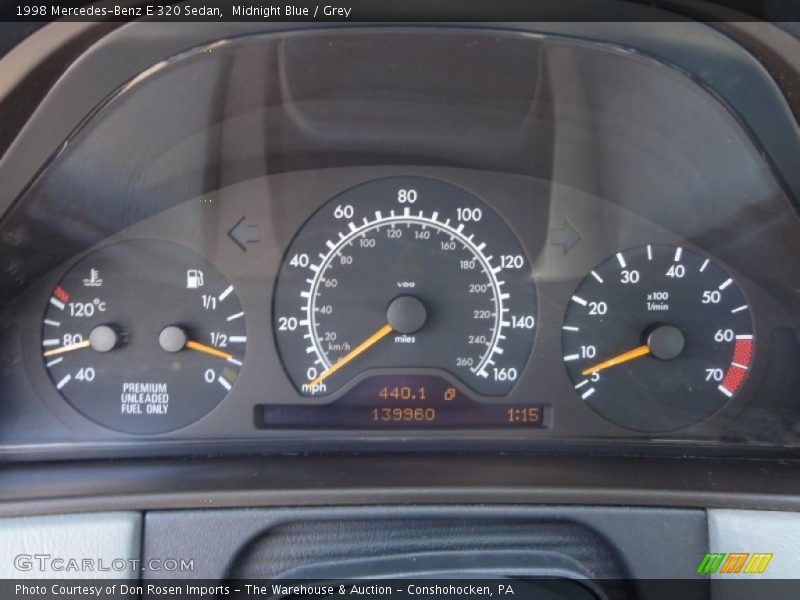 Midnight Blue / Grey 1998 Mercedes-Benz E 320 Sedan
