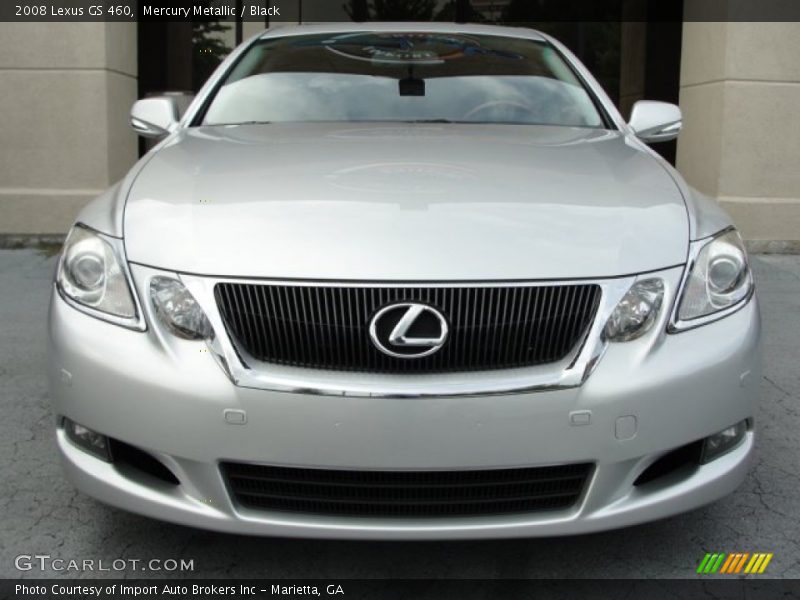 Mercury Metallic / Black 2008 Lexus GS 460