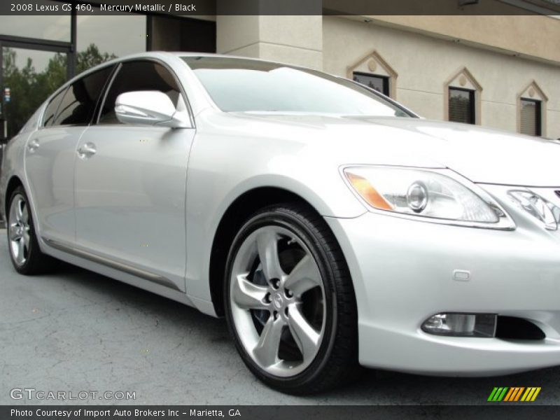 Mercury Metallic / Black 2008 Lexus GS 460
