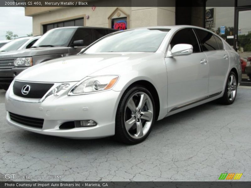 Mercury Metallic / Black 2008 Lexus GS 460