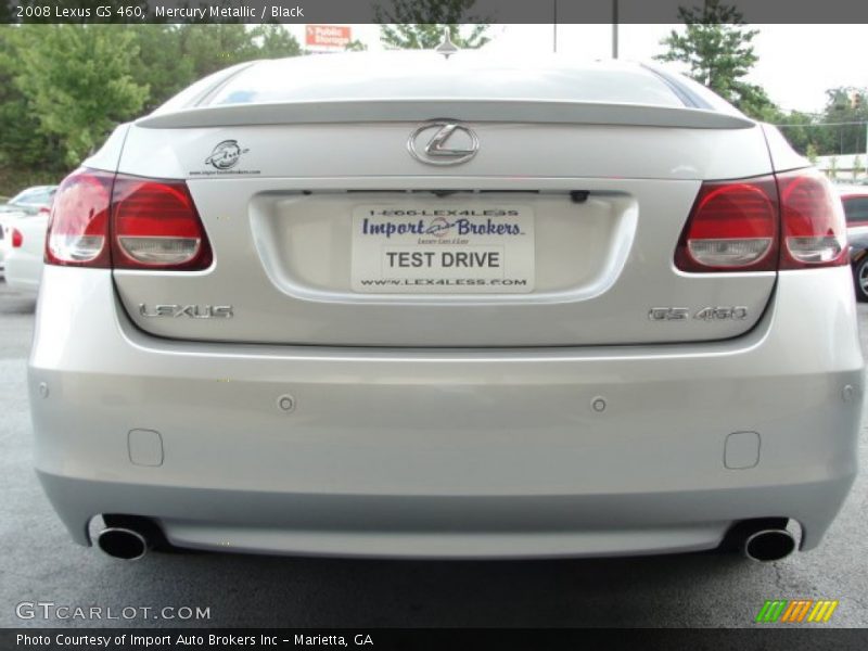 Mercury Metallic / Black 2008 Lexus GS 460