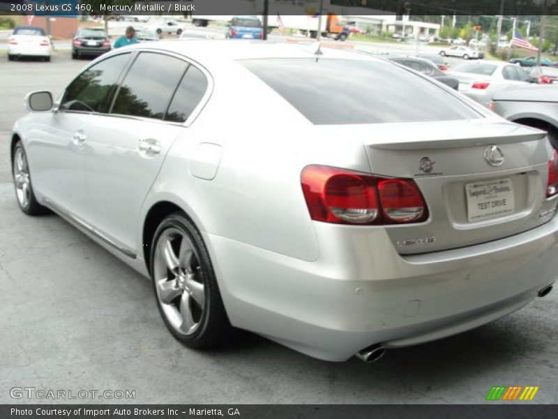Mercury Metallic / Black 2008 Lexus GS 460