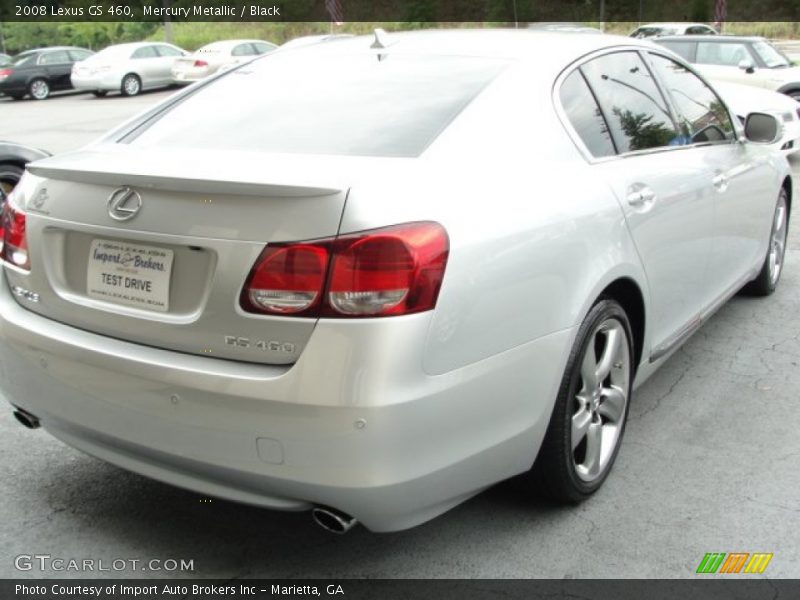 Mercury Metallic / Black 2008 Lexus GS 460