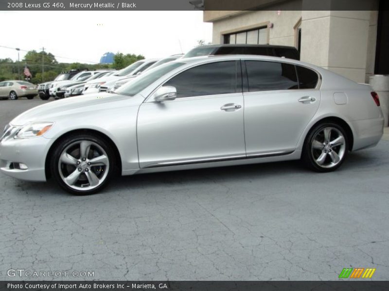 Mercury Metallic / Black 2008 Lexus GS 460