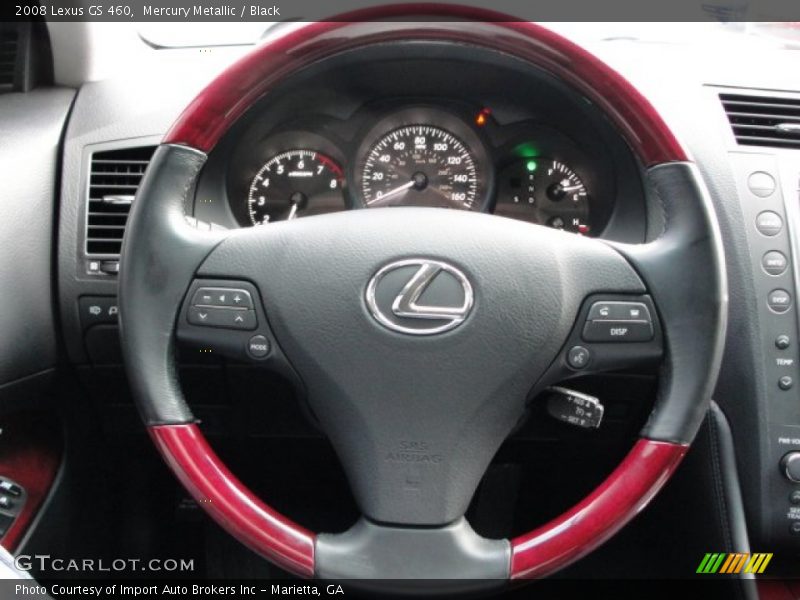 Mercury Metallic / Black 2008 Lexus GS 460