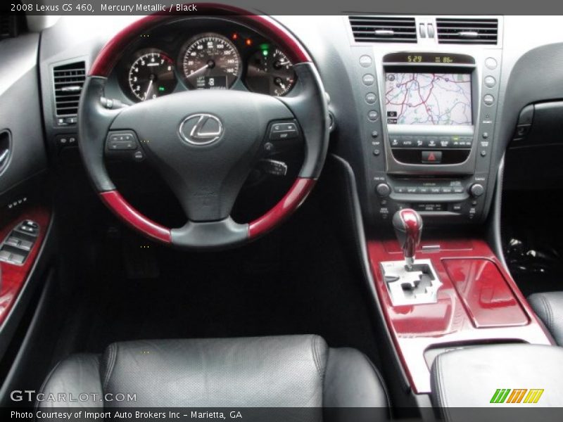 Mercury Metallic / Black 2008 Lexus GS 460