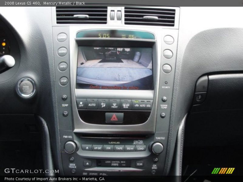 Mercury Metallic / Black 2008 Lexus GS 460