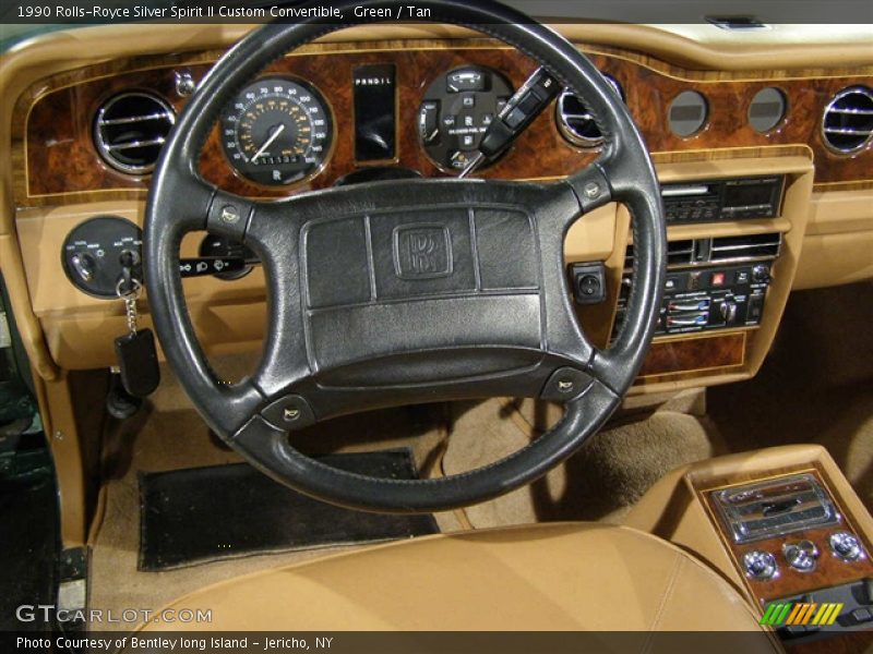 Green / Tan 1990 Rolls-Royce Silver Spirit II Custom Convertible