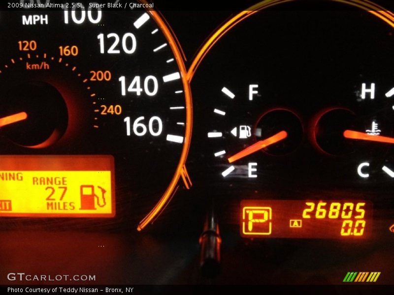Super Black / Charcoal 2009 Nissan Altima 2.5 SL