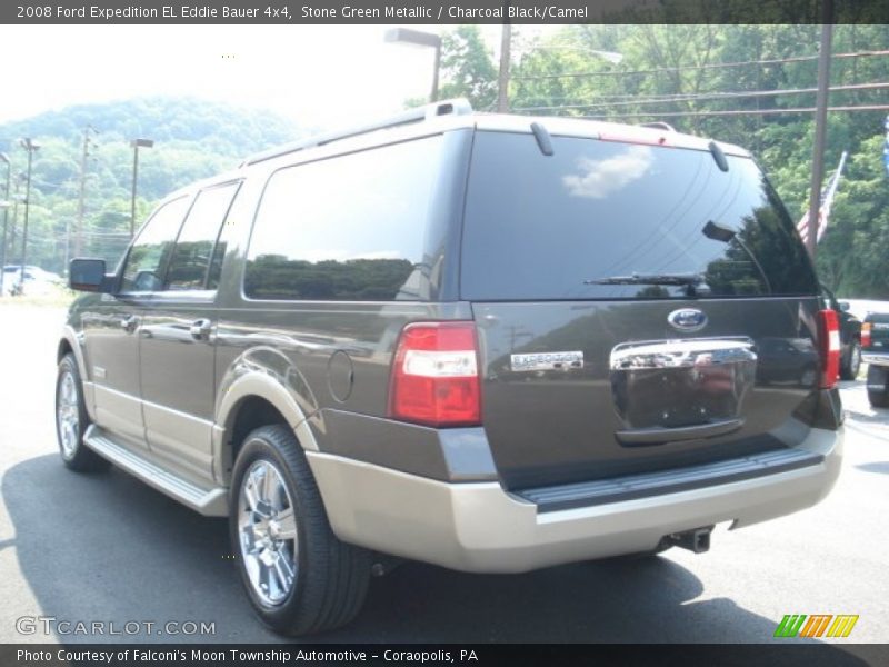 Stone Green Metallic / Charcoal Black/Camel 2008 Ford Expedition EL Eddie Bauer 4x4