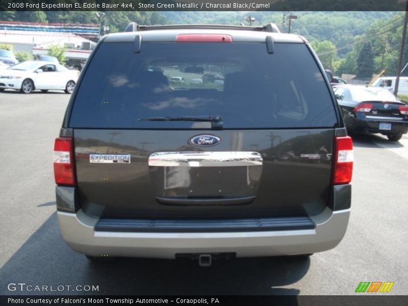 Stone Green Metallic / Charcoal Black/Camel 2008 Ford Expedition EL Eddie Bauer 4x4
