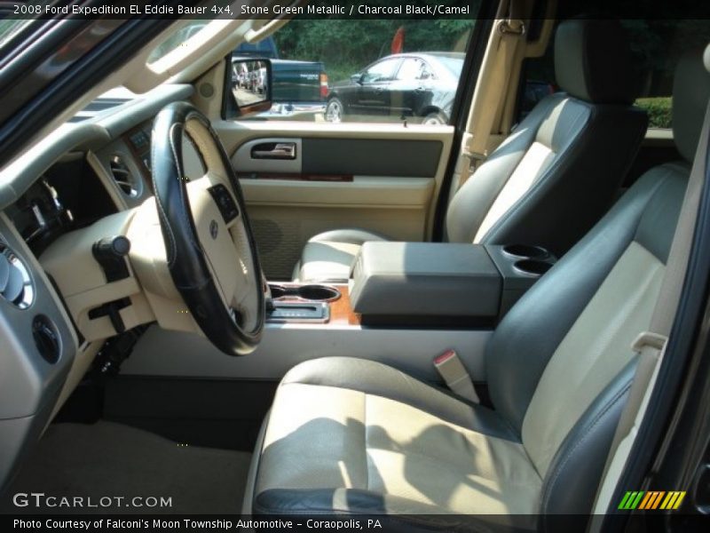 Stone Green Metallic / Charcoal Black/Camel 2008 Ford Expedition EL Eddie Bauer 4x4