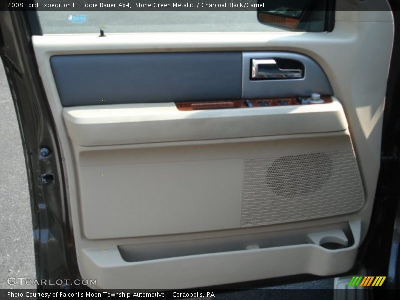 Stone Green Metallic / Charcoal Black/Camel 2008 Ford Expedition EL Eddie Bauer 4x4