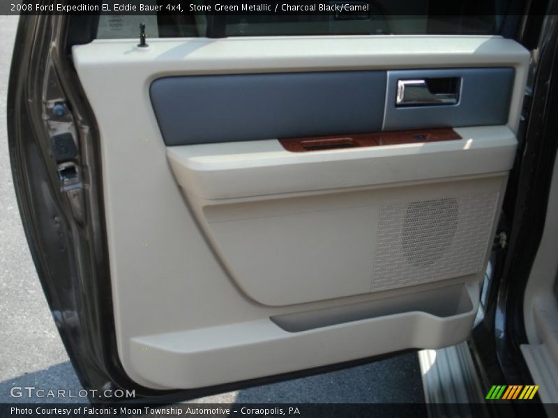 Stone Green Metallic / Charcoal Black/Camel 2008 Ford Expedition EL Eddie Bauer 4x4