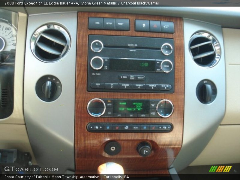 Stone Green Metallic / Charcoal Black/Camel 2008 Ford Expedition EL Eddie Bauer 4x4