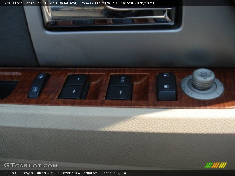 Stone Green Metallic / Charcoal Black/Camel 2008 Ford Expedition EL Eddie Bauer 4x4