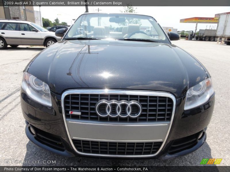 Brilliant Black / Cardamom Beige 2009 Audi A4 3.2 quattro Cabriolet