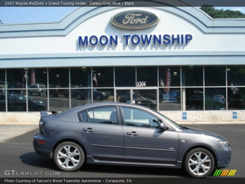 Galaxy Gray Mica / Black 2007 Mazda MAZDA3 s Grand Touring Sedan