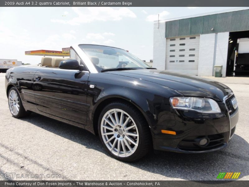 Brilliant Black / Cardamom Beige 2009 Audi A4 3.2 quattro Cabriolet