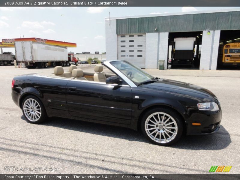 Brilliant Black / Cardamom Beige 2009 Audi A4 3.2 quattro Cabriolet