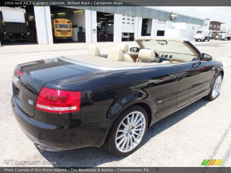 Brilliant Black / Cardamom Beige 2009 Audi A4 3.2 quattro Cabriolet