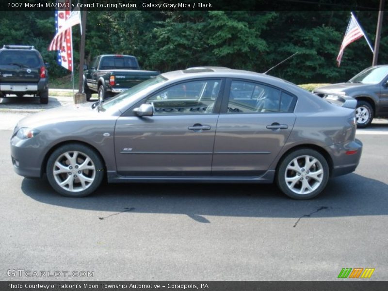 Galaxy Gray Mica / Black 2007 Mazda MAZDA3 s Grand Touring Sedan