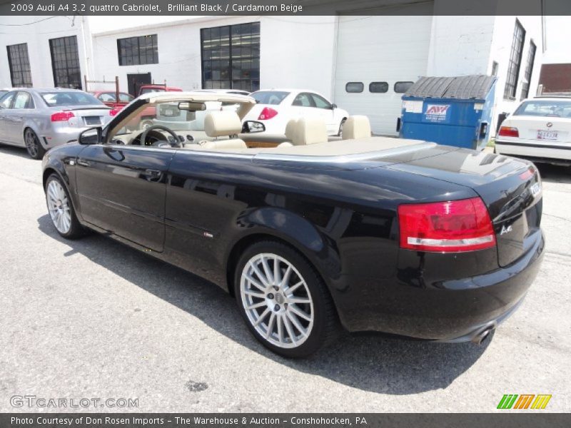 Brilliant Black / Cardamom Beige 2009 Audi A4 3.2 quattro Cabriolet