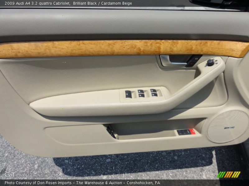 Brilliant Black / Cardamom Beige 2009 Audi A4 3.2 quattro Cabriolet