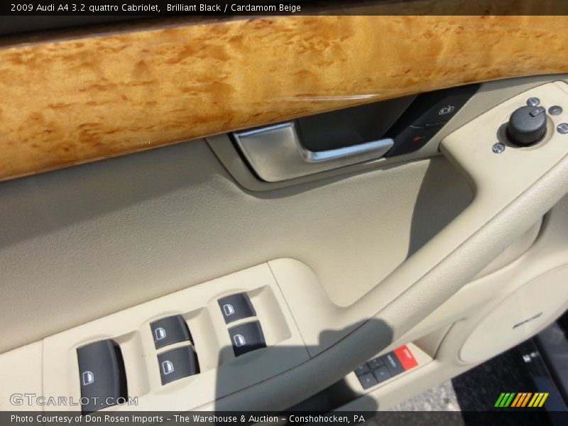 Brilliant Black / Cardamom Beige 2009 Audi A4 3.2 quattro Cabriolet