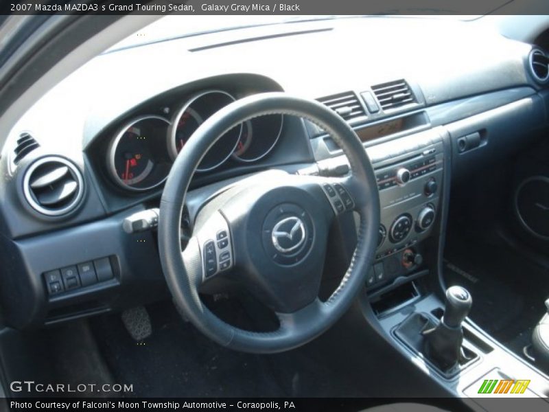 Galaxy Gray Mica / Black 2007 Mazda MAZDA3 s Grand Touring Sedan