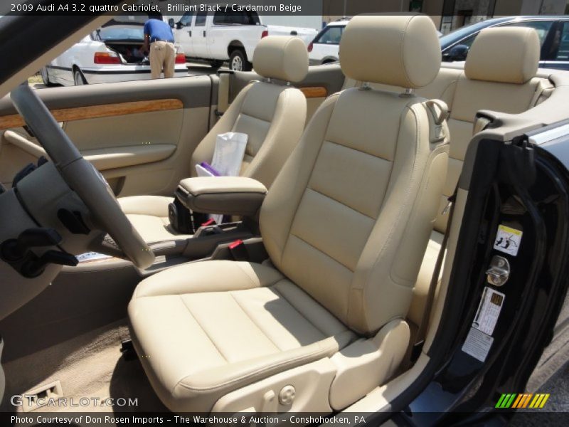 Brilliant Black / Cardamom Beige 2009 Audi A4 3.2 quattro Cabriolet