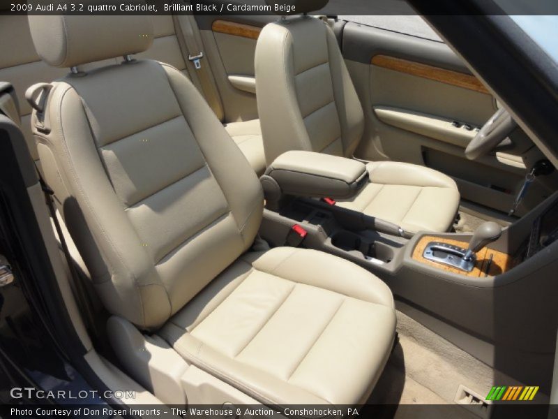 Brilliant Black / Cardamom Beige 2009 Audi A4 3.2 quattro Cabriolet