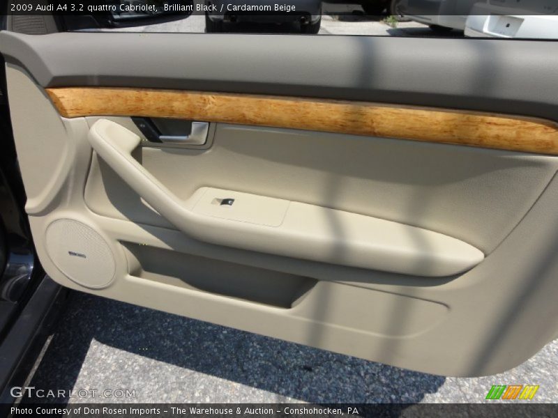 Brilliant Black / Cardamom Beige 2009 Audi A4 3.2 quattro Cabriolet
