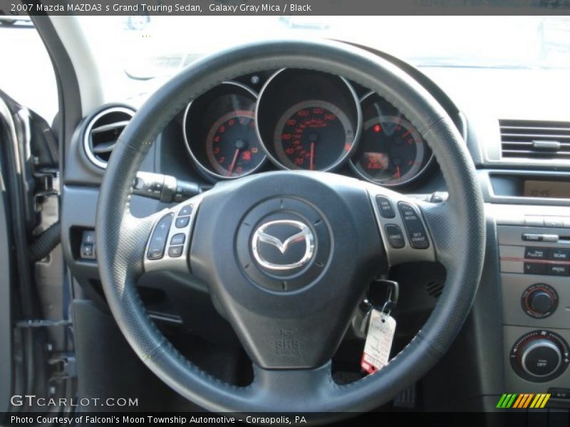Galaxy Gray Mica / Black 2007 Mazda MAZDA3 s Grand Touring Sedan