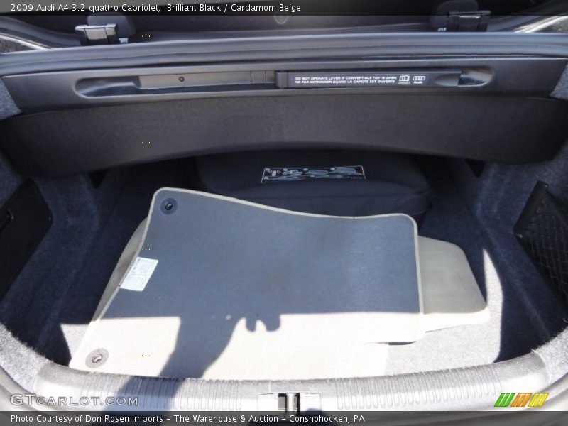Brilliant Black / Cardamom Beige 2009 Audi A4 3.2 quattro Cabriolet