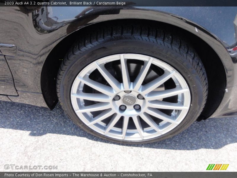 Brilliant Black / Cardamom Beige 2009 Audi A4 3.2 quattro Cabriolet