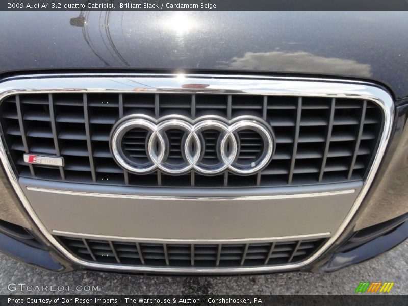 Brilliant Black / Cardamom Beige 2009 Audi A4 3.2 quattro Cabriolet