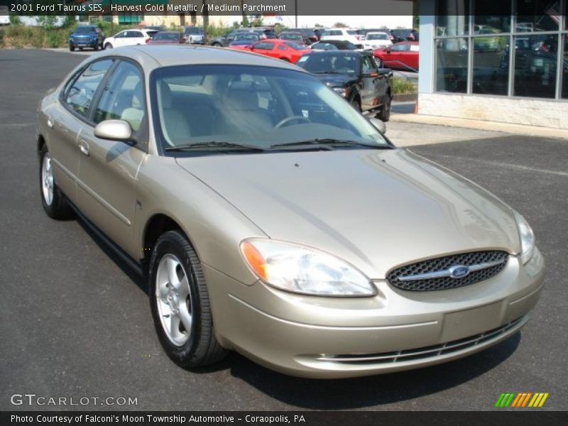 Harvest Gold Metallic / Medium Parchment 2001 Ford Taurus SES