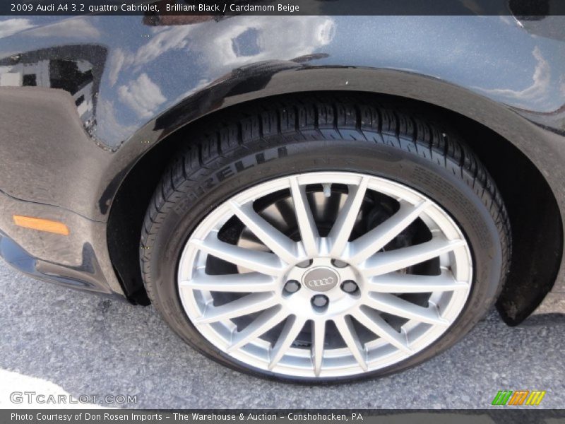 Brilliant Black / Cardamom Beige 2009 Audi A4 3.2 quattro Cabriolet