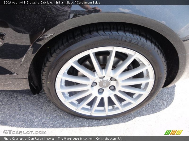 Brilliant Black / Cardamom Beige 2009 Audi A4 3.2 quattro Cabriolet
