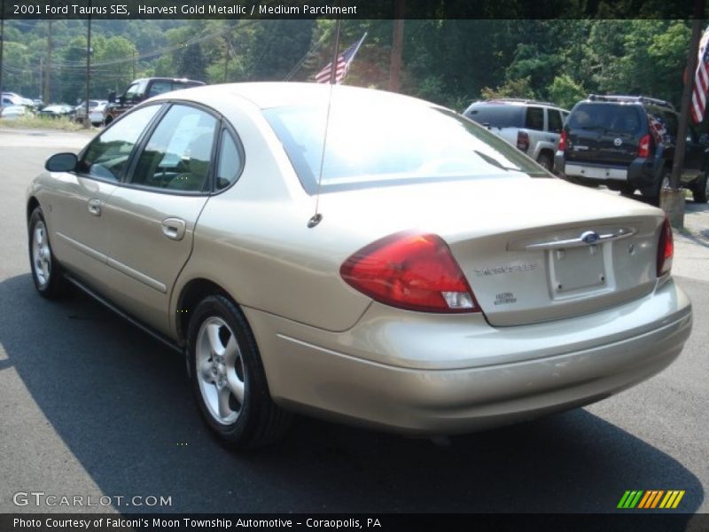 Harvest Gold Metallic / Medium Parchment 2001 Ford Taurus SES