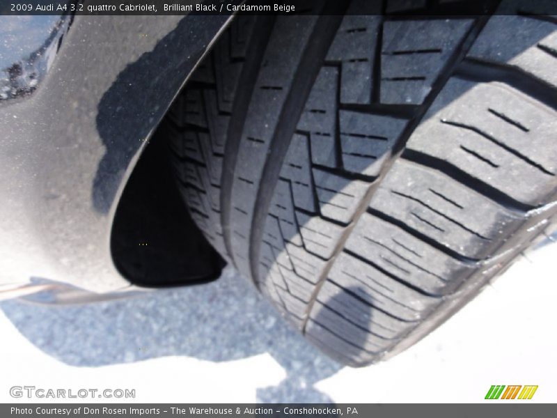 Brilliant Black / Cardamom Beige 2009 Audi A4 3.2 quattro Cabriolet
