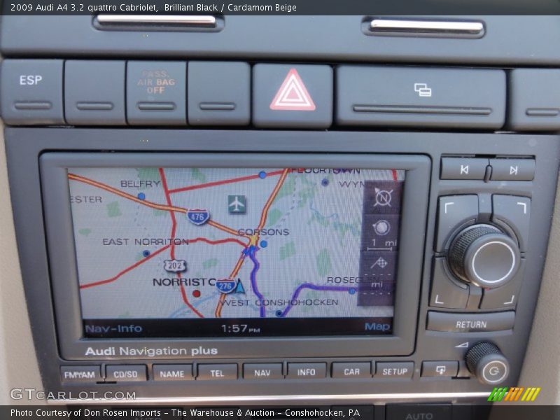Brilliant Black / Cardamom Beige 2009 Audi A4 3.2 quattro Cabriolet