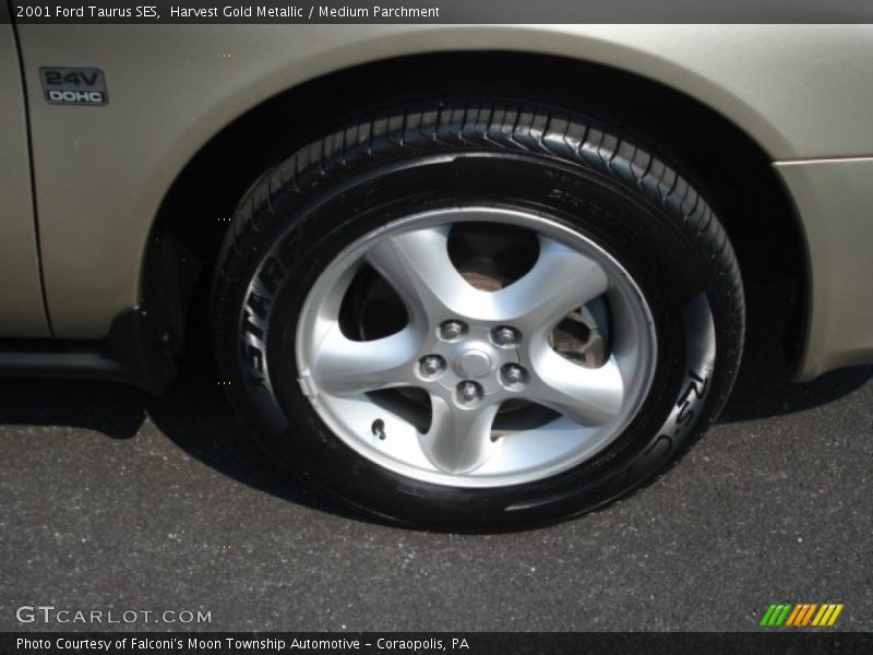 Harvest Gold Metallic / Medium Parchment 2001 Ford Taurus SES