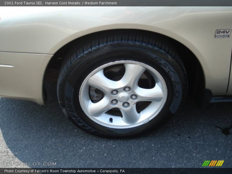 Harvest Gold Metallic / Medium Parchment 2001 Ford Taurus SES