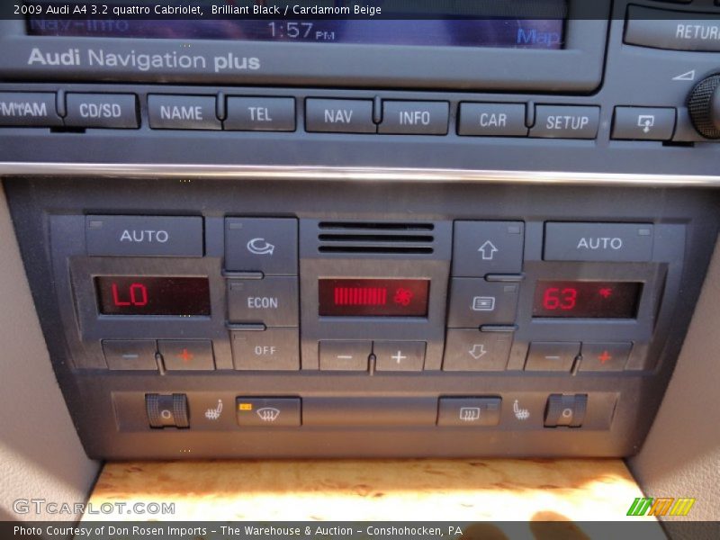 Brilliant Black / Cardamom Beige 2009 Audi A4 3.2 quattro Cabriolet