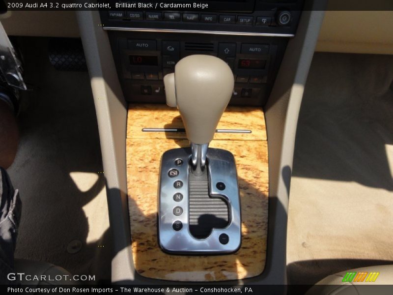Brilliant Black / Cardamom Beige 2009 Audi A4 3.2 quattro Cabriolet