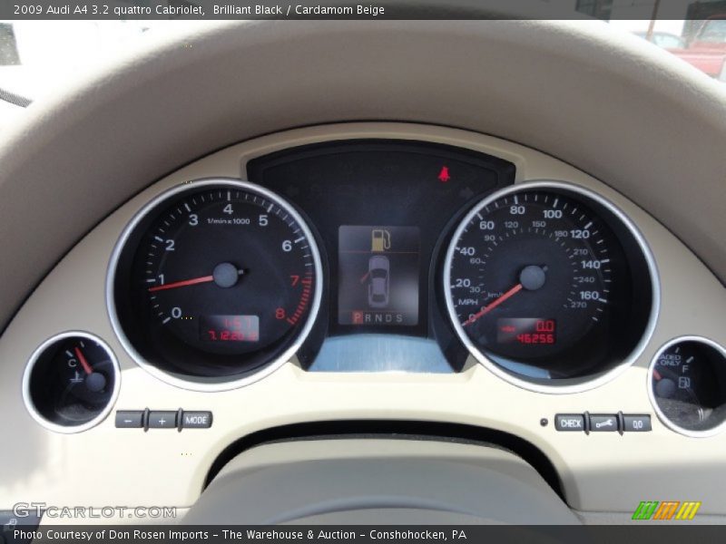 Brilliant Black / Cardamom Beige 2009 Audi A4 3.2 quattro Cabriolet