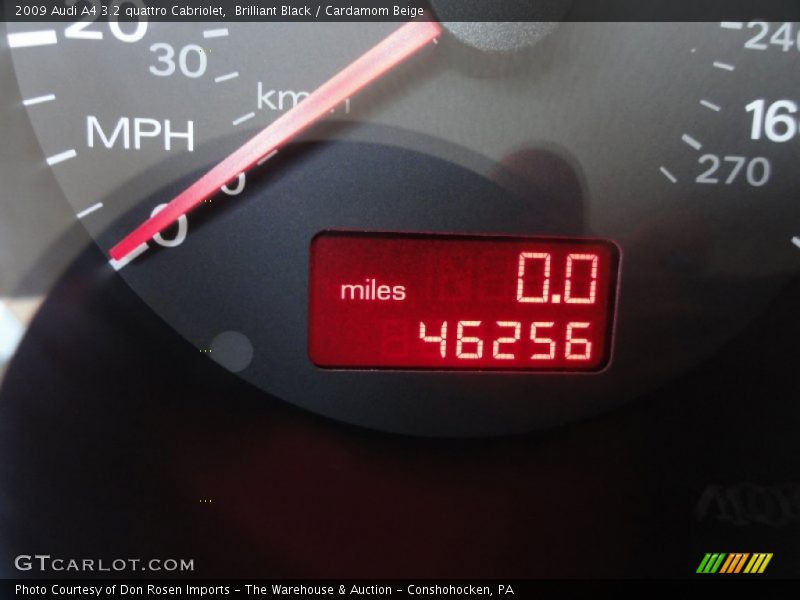 Brilliant Black / Cardamom Beige 2009 Audi A4 3.2 quattro Cabriolet